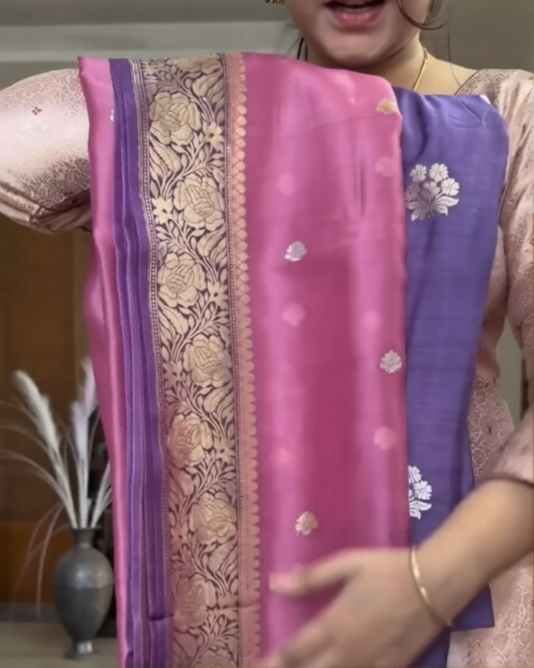 Royal Purple Woven Suit Set