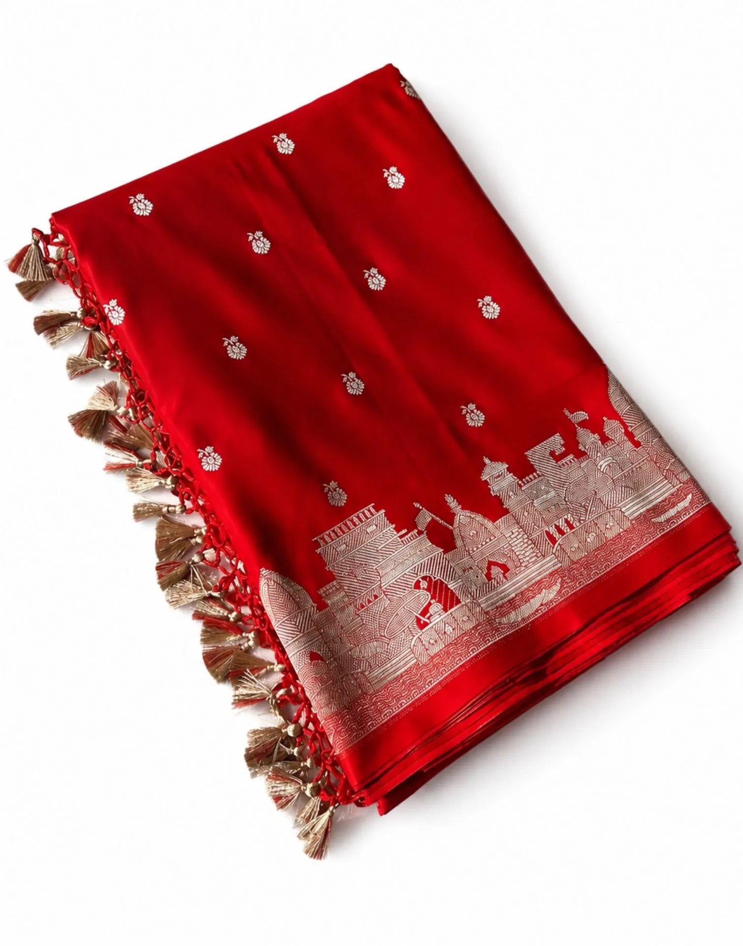 Royal Red Banarasi Silk Saree