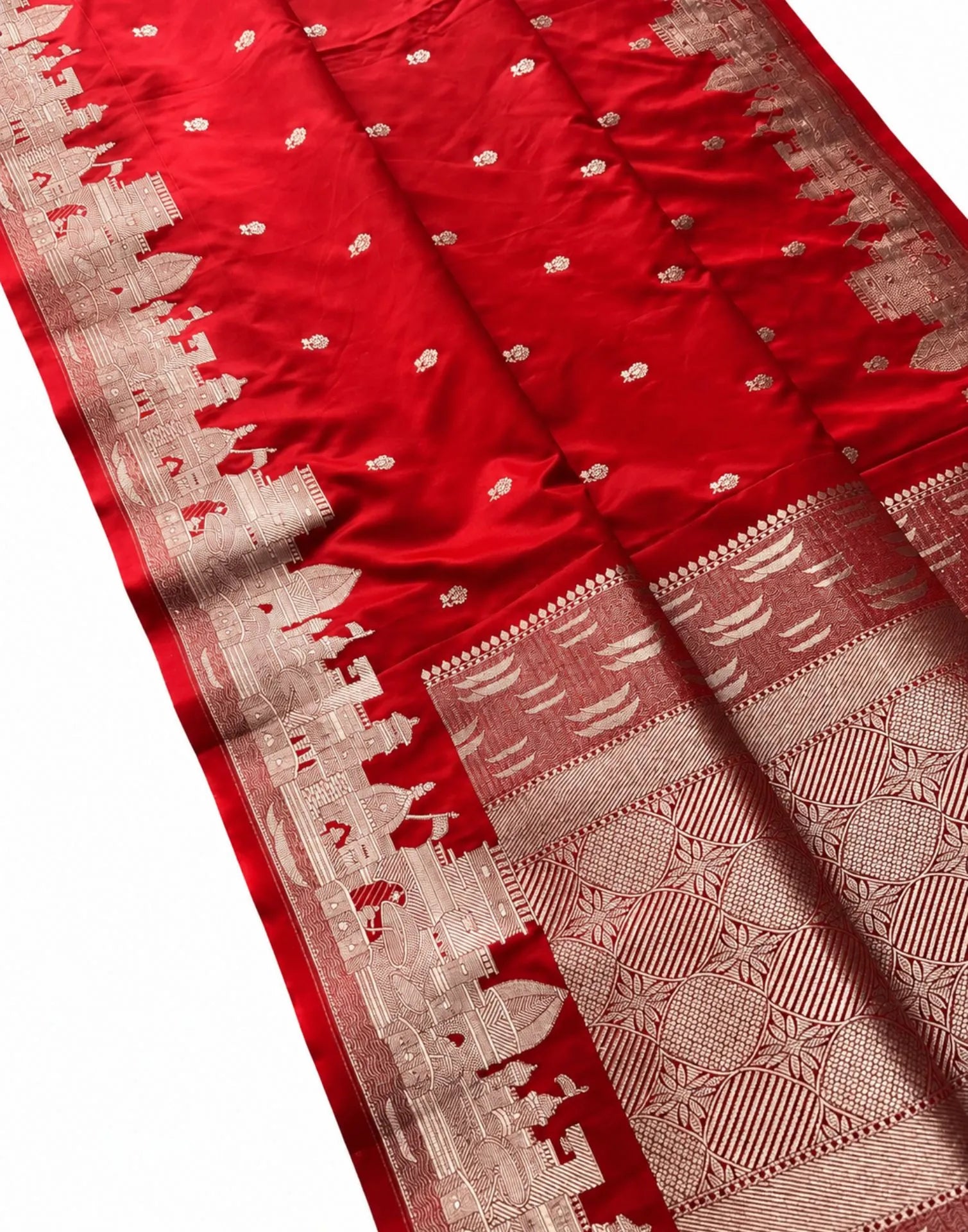 Royal Red Banarasi Silk Saree