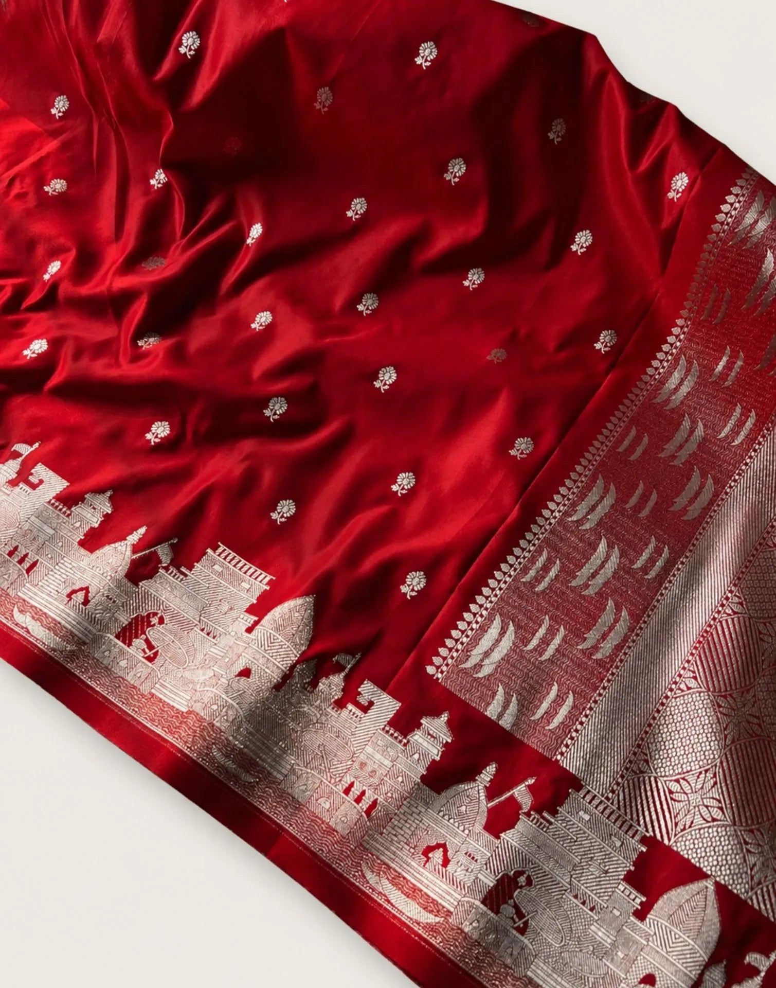 Royal Red Banarasi Silk Saree