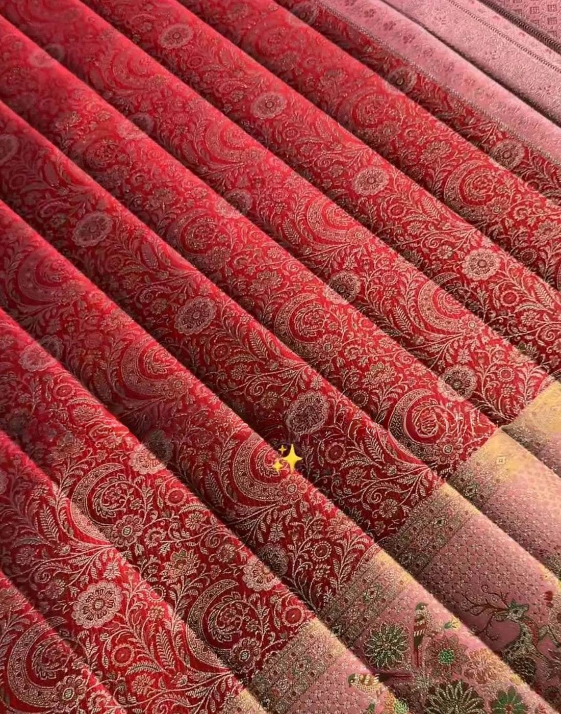 Premium Red Meenakari Silk Saree