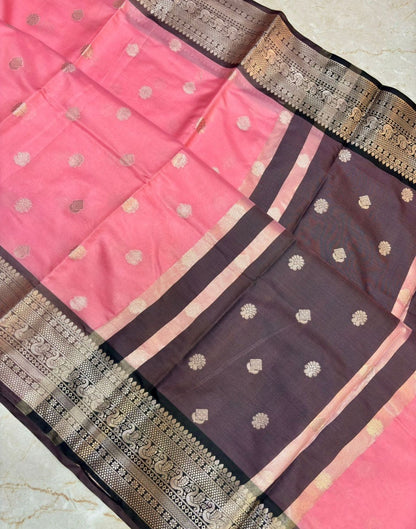 Gold Pattern Border Saree