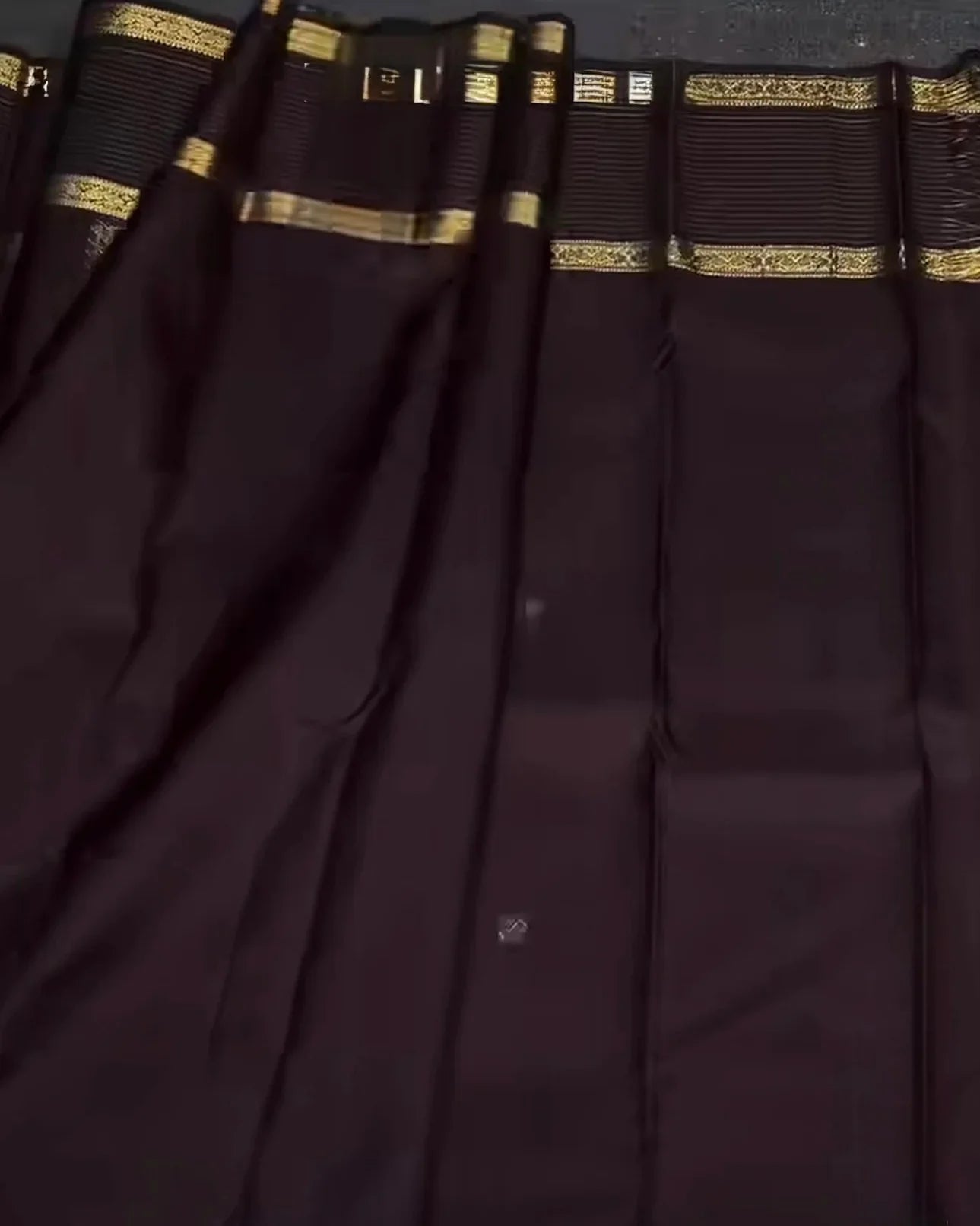 Royal Maroon Zari Checks Silk Saree