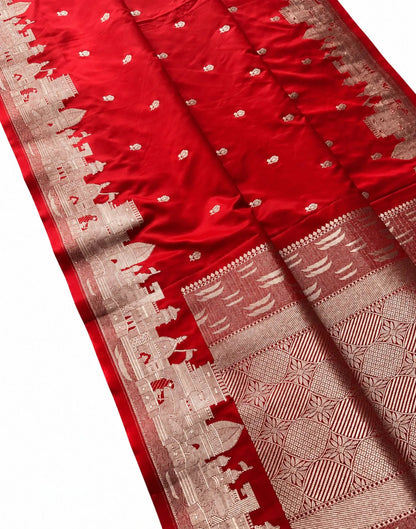 Royal Red Banarasi Silk Saree