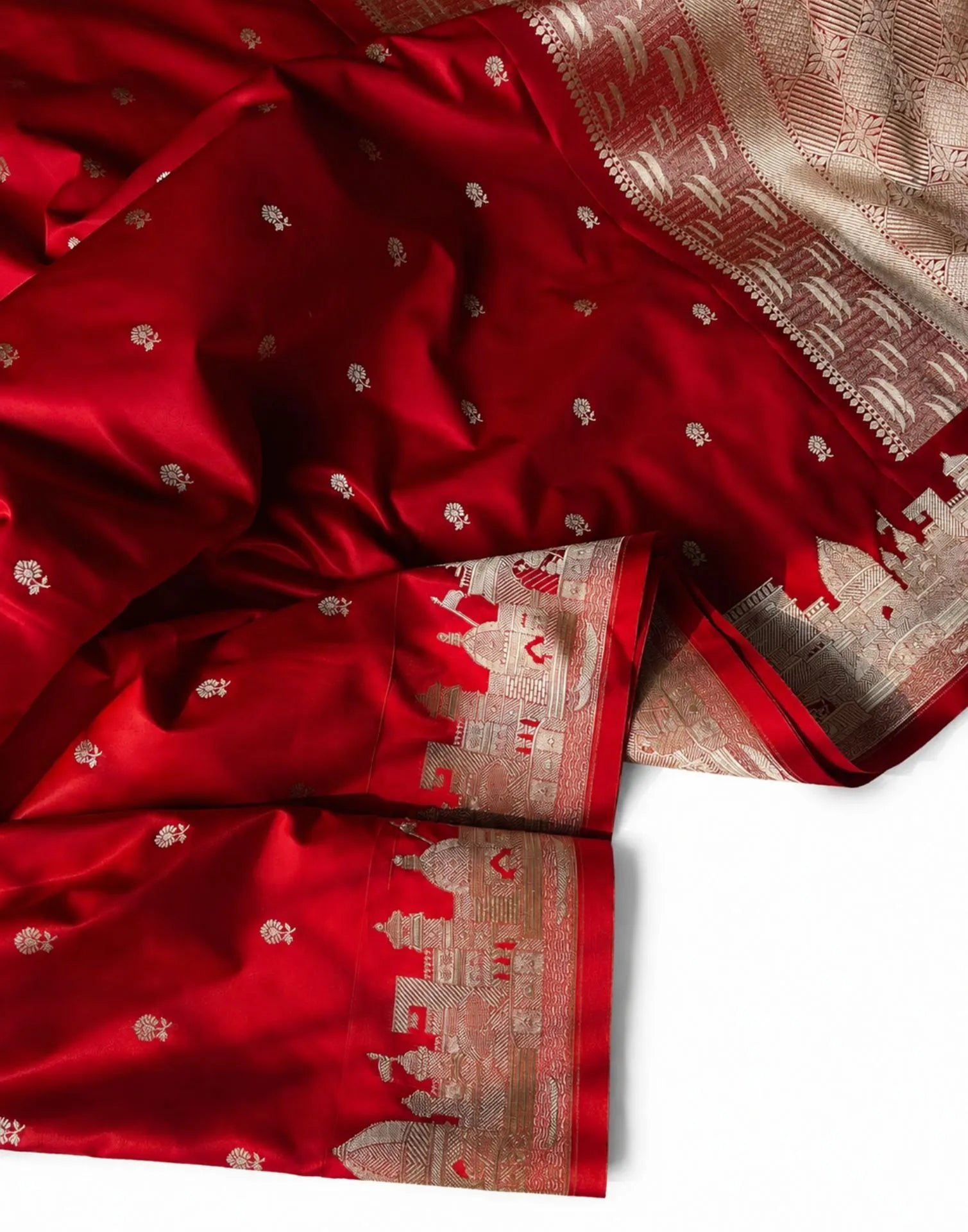 Royal Red Banarasi Silk Saree