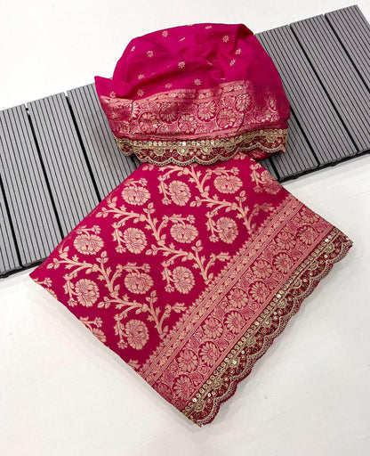 khaddi georgette designer saree